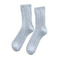 thumbnail image 2 of 3 Pack Fuzzy Socks For Women, Warm And Cozy For Winter, Perfect For Home, Cable Soft Sleeping Socks Fall Winter Blue, 2 of 4