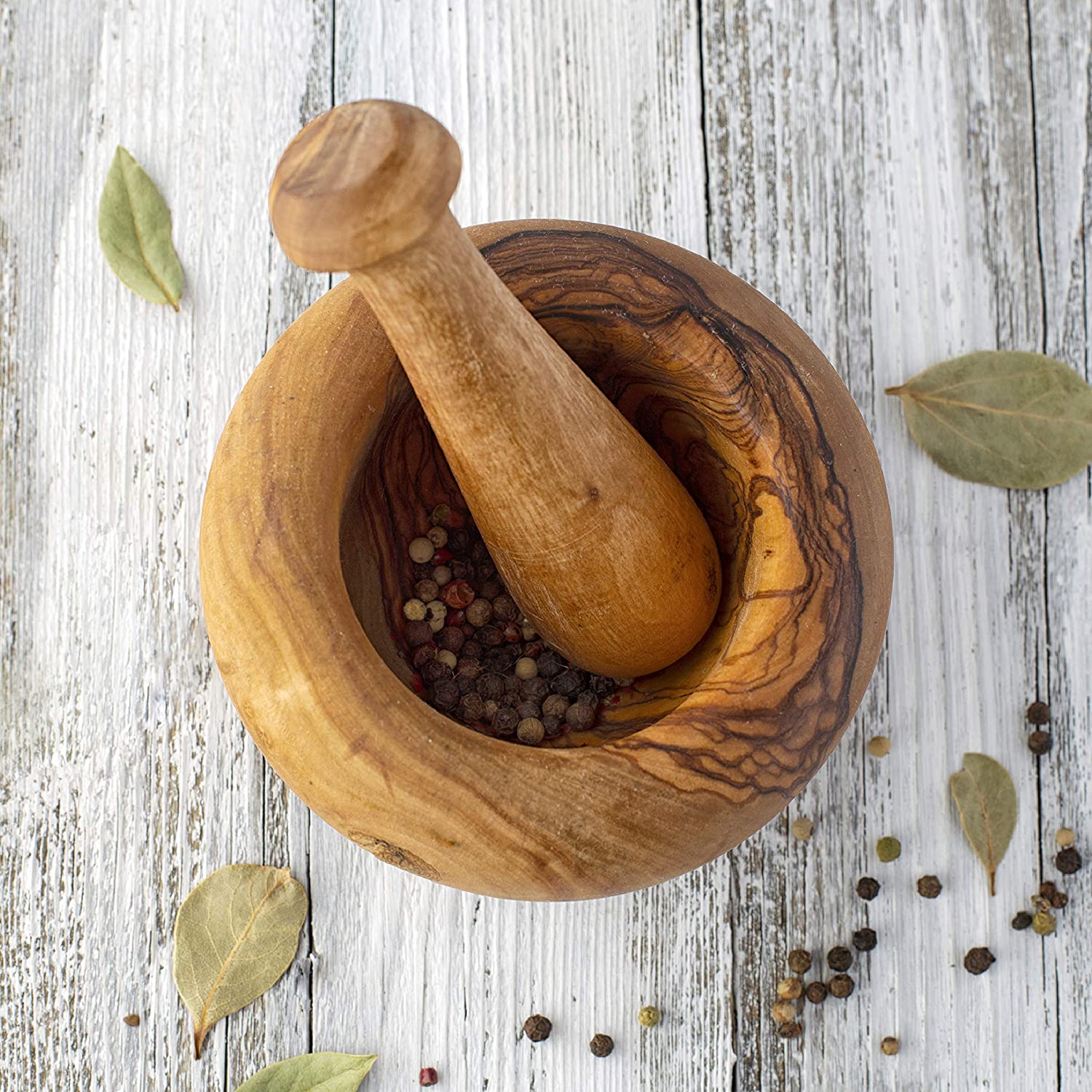 Spice GRINDER HERBS DE PROVENCE - Olive Wood - Provence Kitchen®