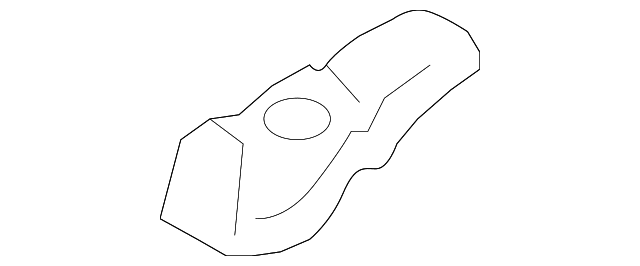 Genuine OE Toyota Bumper Cover Support Rail (Left, Rear) - 52156-AC010