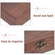 thumbnail image 2 of Caja de almacenamiento con hebilla frontal, 2 unidades, con tapa abatible, de madera, para guardar recuerdos de colección, 2 of 8