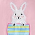 thumbnail image 4 of mgoYE Baby Girl Clothes 0-3 Months My First Easter Baby Girl Outfit Cutest Bunny Carrot Onesie Waffle Jumpsuit Romper Newborn Spring Clothes(Red,12-18 Months), 4 of 7