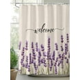 thumbnail image 2 of Shower Curtains Watercolor Lavender Floral Bath Curtain Vintage Plant Waterproof Bathroom Shower Curtain Set with Hooks Decoration 72 x 72 Inches, 2 of 7