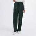 thumbnail image 4 of Womens Corduroy Pants Vintage Dressy Casual Straight Leg High Waist with Pockets Fall Comfortable Work Trousers 2026 Dark Green XL, 4 of 5