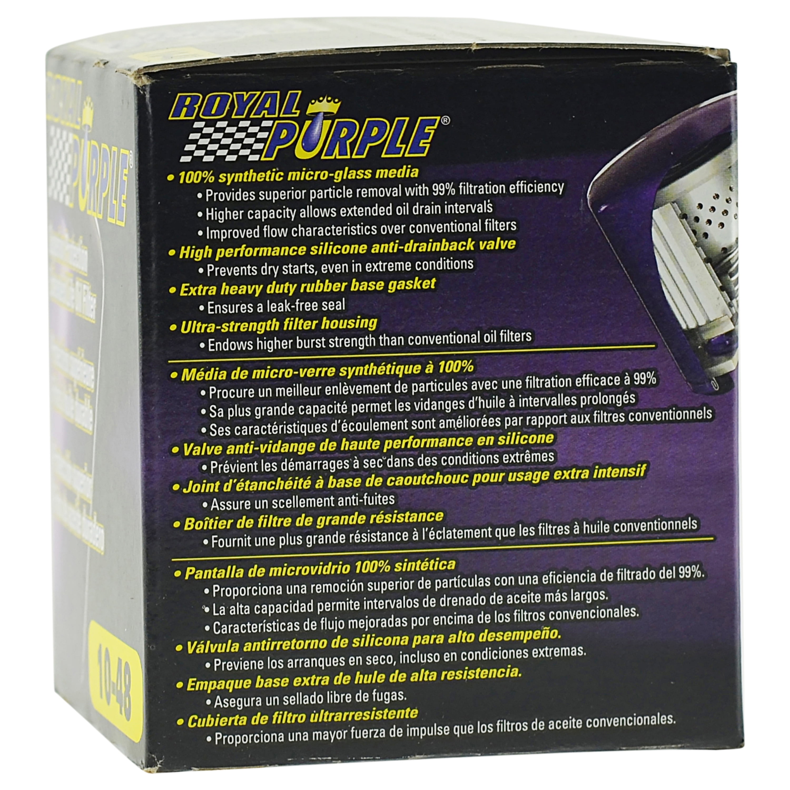 Royal Purple 10-48 Extended Life, Engine Motor Oil Filters for Buick, Cadillac, Chevrolet and GMC Fits select: 2013-2023 RAM 1500, 2018-2020 CHEVROLET EQUINOX