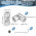 thumbnail image 2 of 4 Pack Coupling Joint, Universal Steering Shaft, Metal Shaft Coupling, 6MM-6MM, 2 of 5