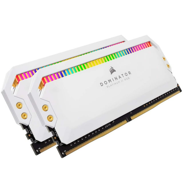 Memoria de escritorio Corsair Dominator Platinum RGB de 16 GB (2 x 8 GB) DDR4 4000 (PC4-32000) C19 1,35 V - Blanco