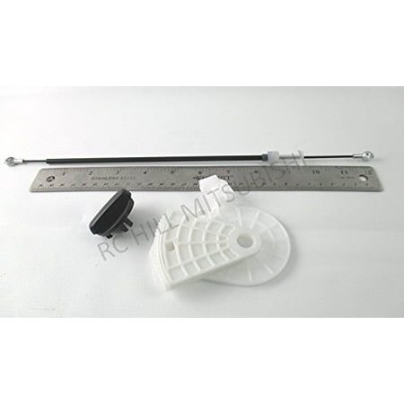 2007 Heater Control - GENUINE MITSUBISHI HEATER AIR CONTROL LINK FOR OUTER BLEND DOOR REPAIR COMPLETE KIT INCLUDES GEAR LINK, TEMPERATURE CONTROL CABLE , & KNOB 7801A110 MR979515 MR500925 Lancer 2002 - 2007