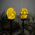 thumbnail image 4 of Skull Solar Lamp IP65 Waterproof Automatic Charging Easy Installation Scary Halloween Solar Lawn Light Party Decoration Style A One Size, 4 of 13