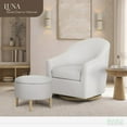 thumbnail image 5 of Evolur Luna Swivel Glider & Ottoman, Taupe, 5 of 8