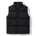 thumbnail image 5 of Busydd Mens Puffer Vest Sleeveless Zipper Button Puffy Vest Casual Lightweight Warm Winter Vest Oversized Solid Color Outerwear Vests Plus Size Vest Jacket with Pockets S-3XL, 5 of 8