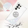 thumbnail image 4 of Compatible with Samsung Galaxy S24 Ultra Case Girls Women Galaxy S24 Ultra Case Glitter Liquid Cute Clear with Kickstand Diamond Ring Shockproof Case for Samsung S24 Ultra Colorful YBR, 4 of 14
