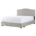 thumbnail image 2 of Ember Interiors Kiley Queen Upholstered Adjustable Storage Bed, Fog, 2 of 10