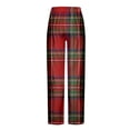 thumbnail image 5 of Aimik Hanes Mens Lounge Pants Comfy Pajama Pants Plaid Pajama Bottoms with Pockets Drawstring Pj Bottoms Pants Unisex Christmas Pajama Pants-White-5 S, 5 of 5