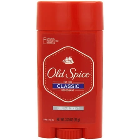 Old Spice Classic Deodorant Stick, Original 3.25 oz (Pack of 6)