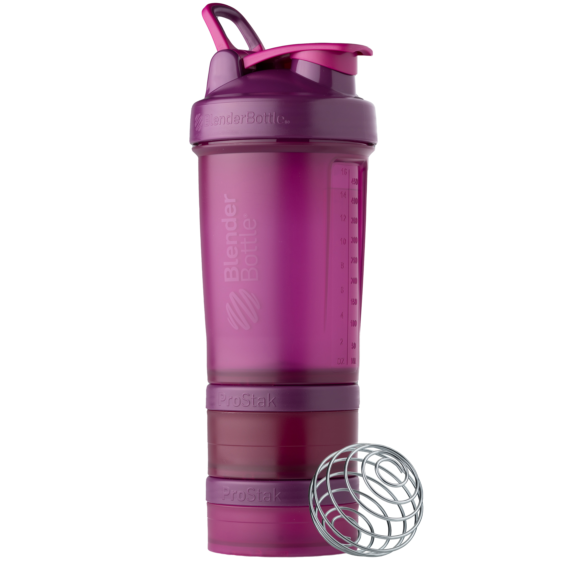 BlenderBottle ProStak 22 Oz Plum Shaker Cup with FlipTop Lid