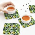 thumbnail image 4 of Leather Coasters with Heat-resistant for Drinks, Football Doodle Cup Coasters Cup Pad Mat for Tabletop Protection, Coffee Table, Office Desk and Housewarming Gift, 4 of 5
