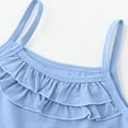 thumbnail image 5 of CAICJ98 Girls Tank Tops Soft Cami Scoop Neck Undershirts for Toddler Baby Girls Solid Sleeveless Tank Tops Sky Blue,6-7 Years, 5 of 7
