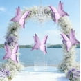 thumbnail image 4 of Large Purple 3D Butterfly Decorations (12") with Stand - Hanging Wedding, Party, Garden Decor for Outdoor Wall, Birthday, Valentine's Day, 4 of 5