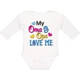 thumbnail image 3 of Inktastic My Oma and Opa Love me with Hearts Boys or Girls Long Sleeve Baby Bodysuit, 3 of 5