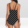 thumbnail image 6 of ylioge Womens Swimsuits One-Piece Tankinis Polka Dot Printed Bathing Suits Full-Coverage Push Up Drawstring High-Cut Swimwear Swimsuits, 6 of 6
