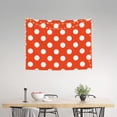 thumbnail image 2 of Kdxio Orange And White Polka Dot1 Wall Hanging Tapestries Banner For Bedroom College Dorm Home Living Room Party Decor 29X37 In, 2 of 8