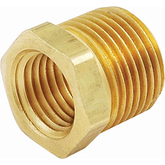 Allstar Performance ALL99031 Reducer Fitting - 3/8in NPT to 1/4in NPT - Brass- Each