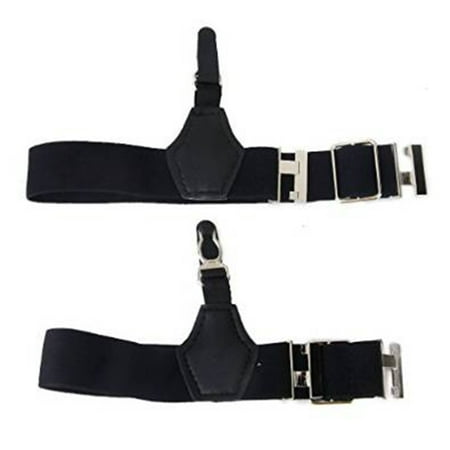 

FRCOLOR Pair of Men Adjustable Sock Suspenders Garters Hold up Braces (Black)