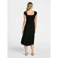 thumbnail image 2 of No Boundaries Puff Sleeve Midi Dress, Women’s XXS-XXL, 2 of 4