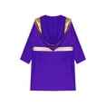 thumbnail image 4 of Raenseen Garçons Enfants Robe de Boxe à Manches Longues Uniforme Kick Boxe Art Martial Muay Thaï Entraînement à Capuche Violet 14, 4 of 5