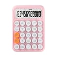thumbnail image 3 of Calculadora de 12 dígitos Hugo Oficina con botón sensible suave grande Rosa, 3 of 10