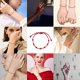 thumbnail image 5 of Pulsera De Hilo Rojo Pulsera De Amistad De Cuerda De Hilo Rojo Ajustable Para La Familia Amigo 2 Unids 7 Nudos Sweethay AP005721-00, 5 of 6