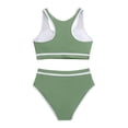 thumbnail image 5 of Mgmyaa Girls Two Piece Swimsuit Sets Printed Beach Wear for Pool Vacations Summer Swimwear with Comfortable Fit Quick Dry Size 6-16 Years, 5 of 8