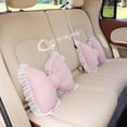thumbnail image 3 of fastboy Car Headrest Pillow Stylish Car Pillow With Unique Bow Tie Shape Creative Polyester Car Neck Pillow black headrest, 3 of 6