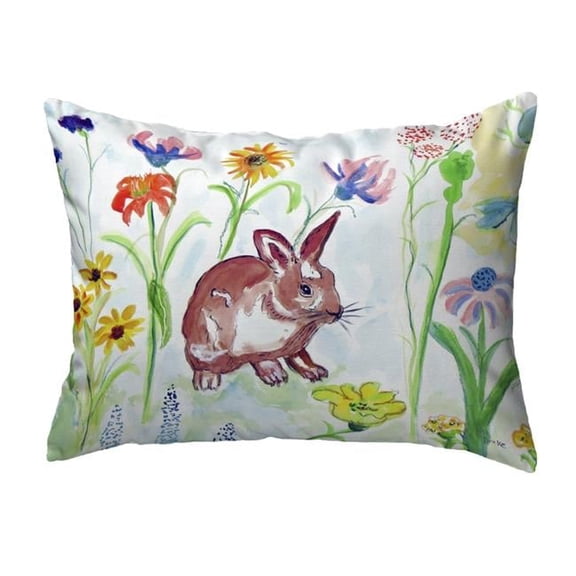 Betsy Drake KS428 11 x 14 in. Whiskers Bunny Small No-Cord Pillow