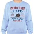 thumbnail image 2 of Candy Cane Cafe Sweatshirt Unisex Large Light Blue, 2 of 5