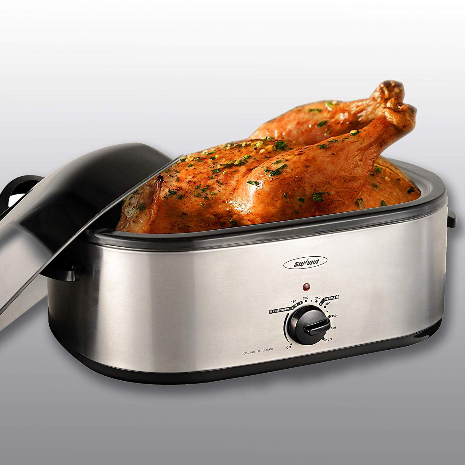 Electric Roaster Oven with Self-Basting Lid, 18-Quart，Removable Insert ...