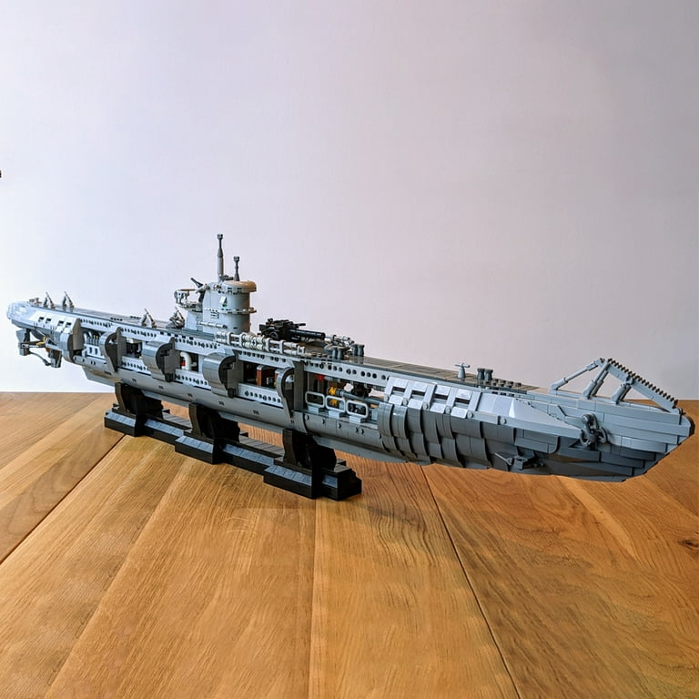 Moc Submarine Model Building Blocks Set U Boat Type VIIC Military Warship Bricks Toy Kids Adult Gift Walmart