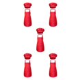 thumbnail image 2 of kurtrusly Amusant et Fonctionnel Enfants Tablier Chef Ensemble avec Dossard Réglable et Poche avant Rouge M 56x46cm 5Set, 2 of 6