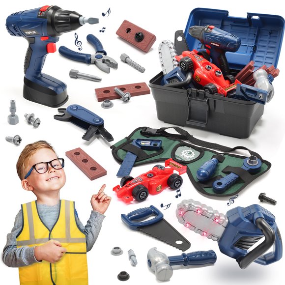 Power Tool Electric Chainsaw Toy Set By Liberty Imports