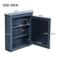 thumbnail image 5 of CQSXDA 24'' x 27'' Wall Mounted Bathroom Storage Cabinet with Mirror, Medicine Cabinet with Height Adjustable Shelf, Over the Toilet Space Saver Cabinet, 5 of 12