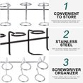 thumbnail image 2 of unbranded 4Pcs Plier Storage Holder Stainless Steel Pegboard Tool Hangers Silver Handy Design, 2 of 4