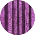 thumbnail image 1 of Ahgly Company Indoor Round Abstract Purple Modern Area Rugs, 6' Round, 1 of 4