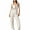 White, variant on Denim Jumpsuits for Women Suspender Pants Straight Leg Casual Loose Overalls Multi Pockets Cargo Jeans Rompers White,M