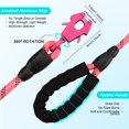 thumbnail image 4 of 2/4/5/6FT Dog Leash, Heavy Duty Rope Leashes, Reflective Nylon Pet Lead with Aluminum Quick Release/Locking Tactical Frog Clip for Small Medium and Large Dogs, 1/2 inch, 4 of 6