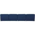thumbnail image 5 of Meridian Furniture Miramar Navy Durable Linen Textured Modular Sofa, 5 of 9