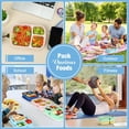 thumbnail image 4 of NAOJIE 3 Compartment Lunch Container & Reusable Snack Containers & Microwave and Dishwasher Safe(Pink),Bento Box,Lunchable Container,Snack Containers for Kids, 4 of 5
