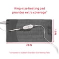 thumbnail image 2 of Sunbeam 12" x 24" King-Size Heating Pad with Compact Storage, Gray, 2 of 6