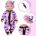 thumbnail image 4 of K.T. Fancy 5 Sets 14-18 Inch Baby Doll Clothes Outfits Casual Wear for 14 Inch Boy Doll 10 Pcs Girl Doll Clothes and Headbands for 16 Inch Baby Doll, 4 of 8