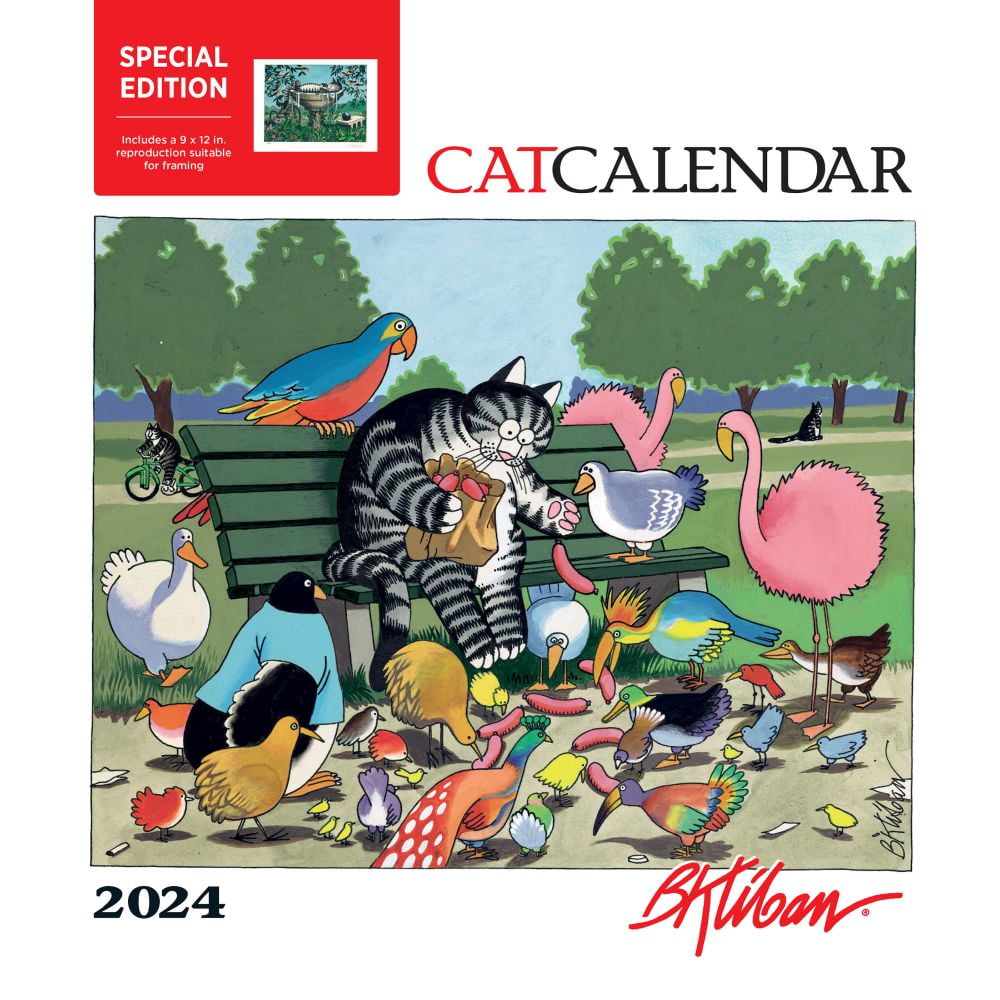 Pomegranate, Kliban Cat Special Edition 2024 Wall Calendar