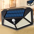 thumbnail image 4 of Energía Solar Ip65 Impermeable Sensor De Movimiento Humano Infrarrojo Lámpara De Pared De Seguridad 100/114 Led Luz Vogacara HA022610-00, 4 of 7